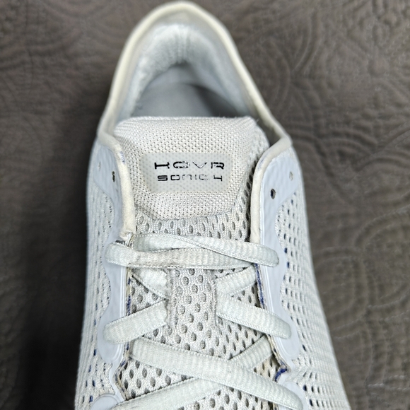 Under Armour HOVR Sonic 4 FnRn  Halo Grey Running Knit Sneakers Men's Shoes 12.5 - Picture 7 of 10